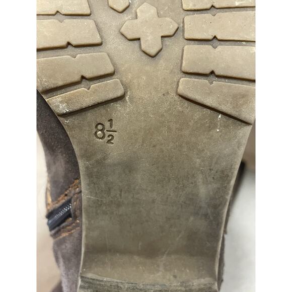 Bjorndal PIPER -Autumn Brown Suede Leather Calf High Riding Boots Women’s Sz 8.5 - Picture 8 of 11